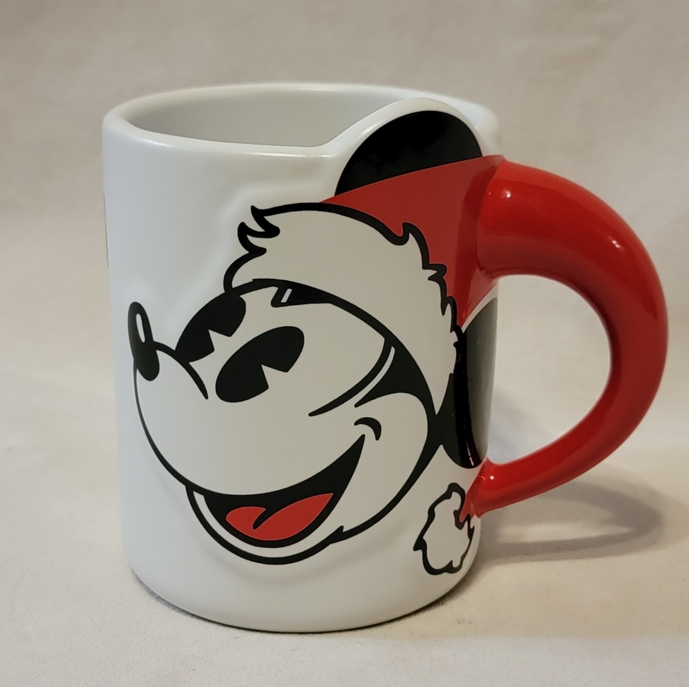 NEW Disney Mickey Mouse Santa hat Hallmark coffee mug
